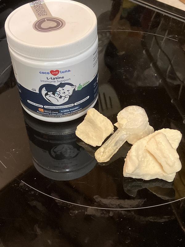 Big hunks of the powder that have hardened into rocks in the bottom of the jar!!