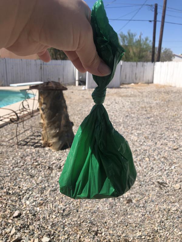 Large enough to tie off