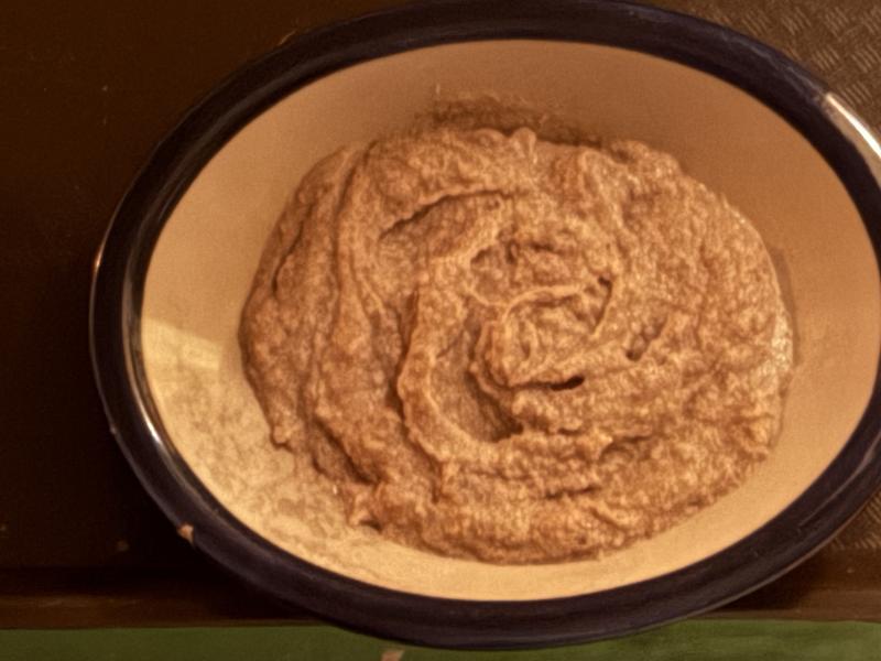 It will dry up if left out a while; a little water will freshen it up