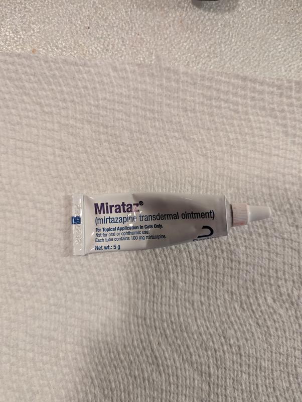 MIRATAZ (mirtazapine transdermal ointment) for Cats, 5-g tube