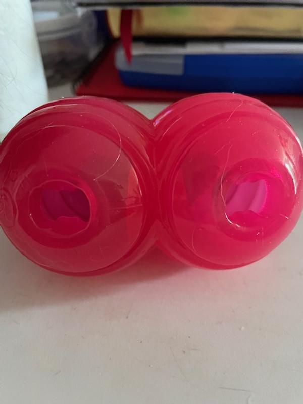 Cherries showing holes for treats