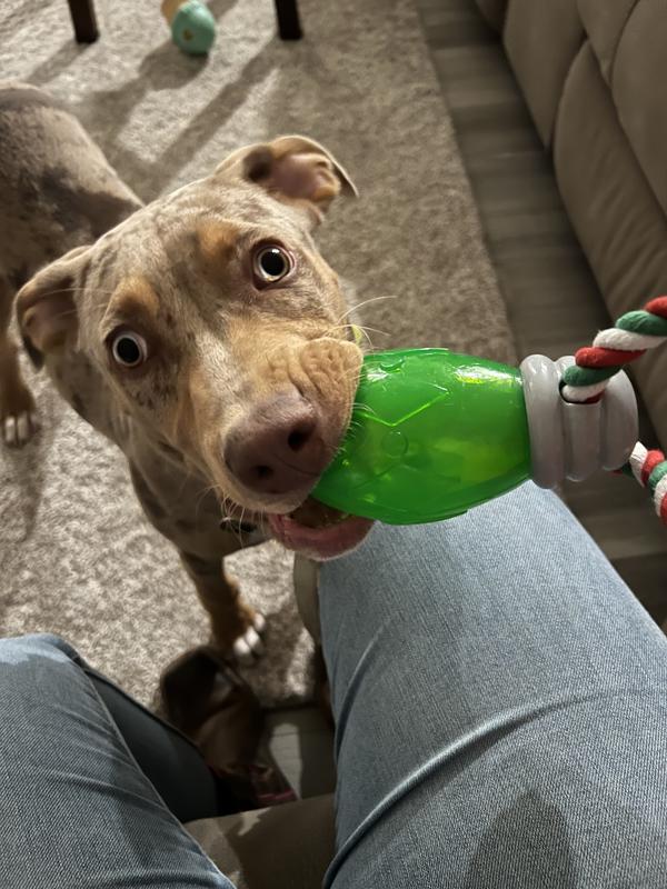 Keeps my skin away from those sharp teeth!