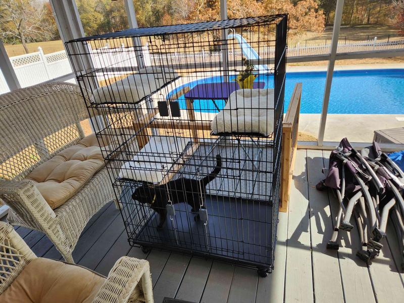 FRISCO Collapsible Wire Cat Cage Playpen