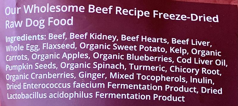 Contains beef organ meat, the BEST PROTEIN you can give your dog