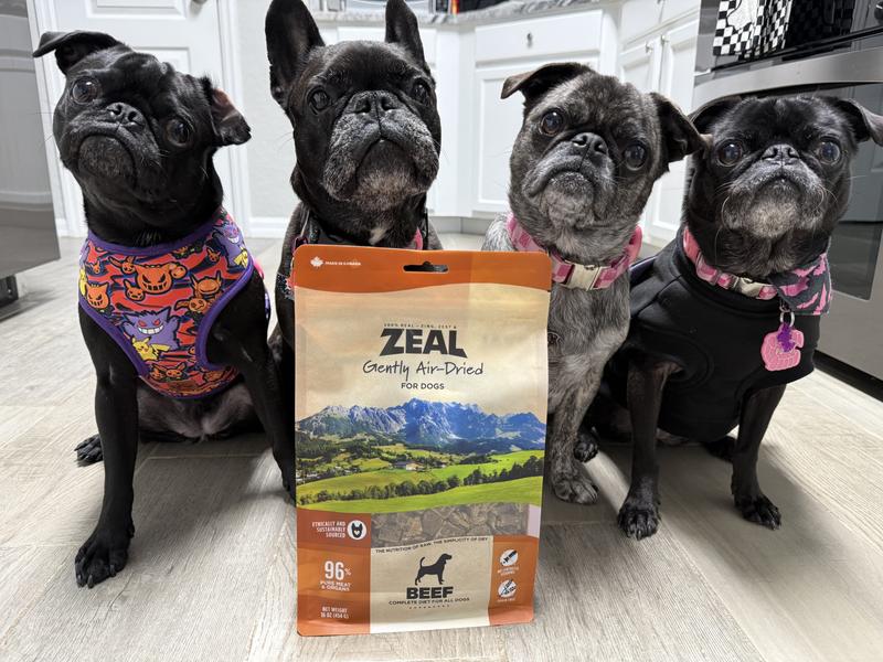 ZEAL Beef Recipe Grain-Free Gently Air-Dried Dog Food, 1-lb bag