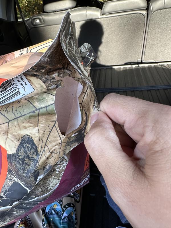 Tear in bag