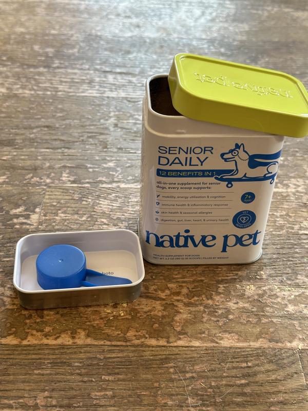 NATIVE PET Senior Daily 12-in-1 Multivitamin Organic Powder Probiotic ...