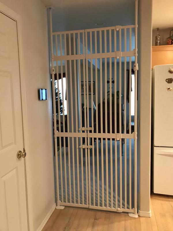 Extra Tall Metal Cat Gate with Width and Height Extensions
