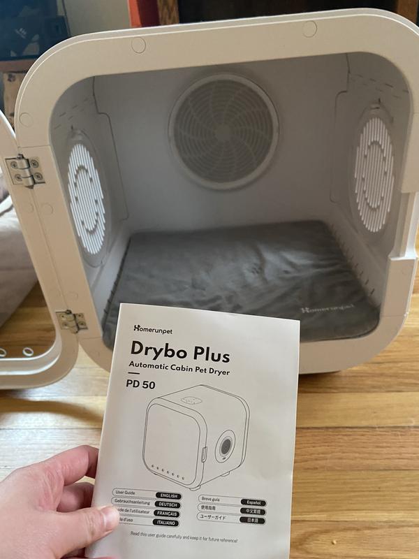 HOMERUNPET Drybo Plus Dog, Cat & Small Pet Dryer Box, White