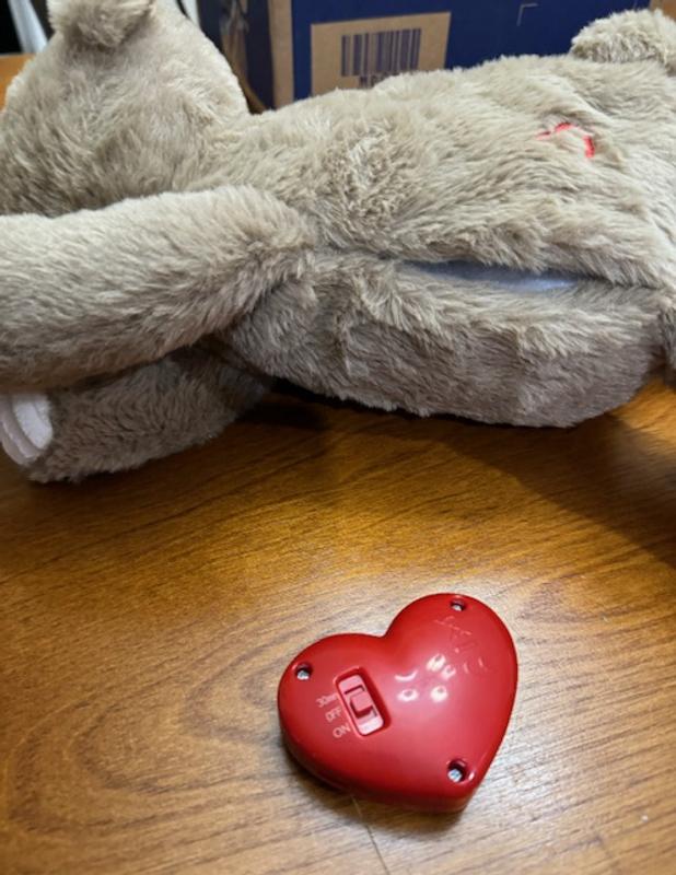Frisco Cuddle Bear Calming Electronic Heartbeat Anxiety Relief Plush Dog Toy