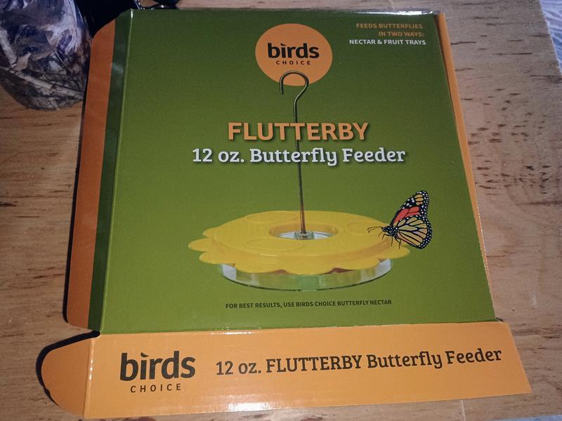 BIRDS CHOICE Flutterby Butterfly Nectar Wild Bird Feeder with Fruit ...