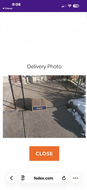 My package, but not my house.