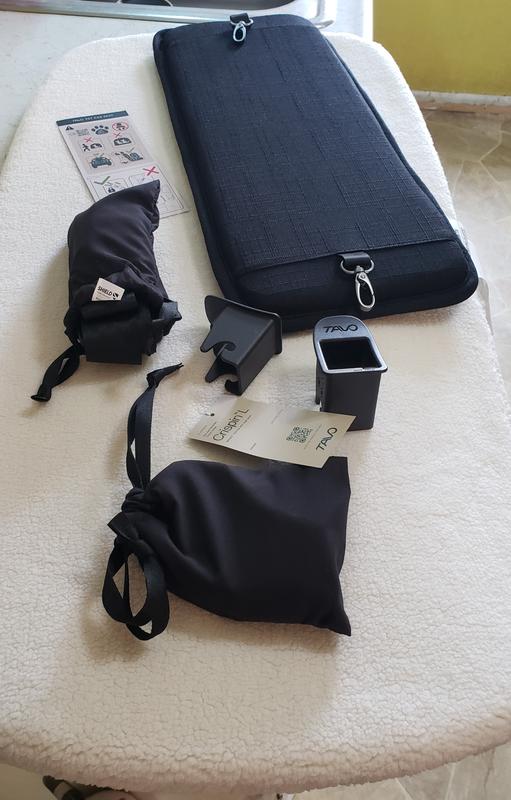 bits and pieces for strapping to car seat