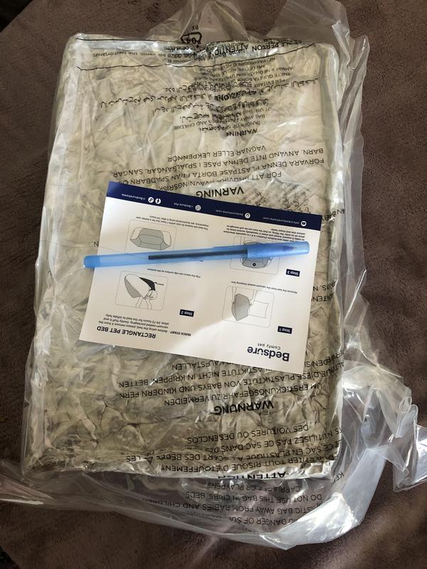 arrives vacuum packed, feels like a brick