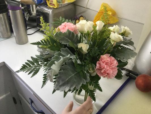 Chewy sent beautiful flowers for the loss of our pet