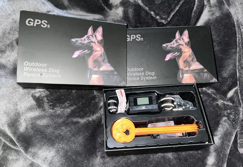 PETDIARY GPS Wireless Fence System Dog Tracker, Black, Medium