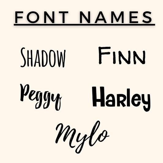 Fonts