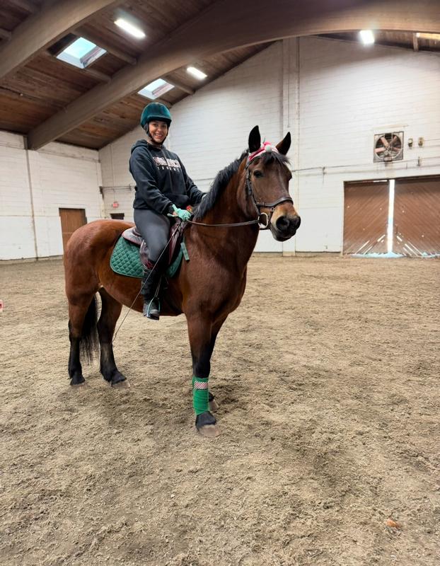 Galloway looking dapper in his Santa hat!