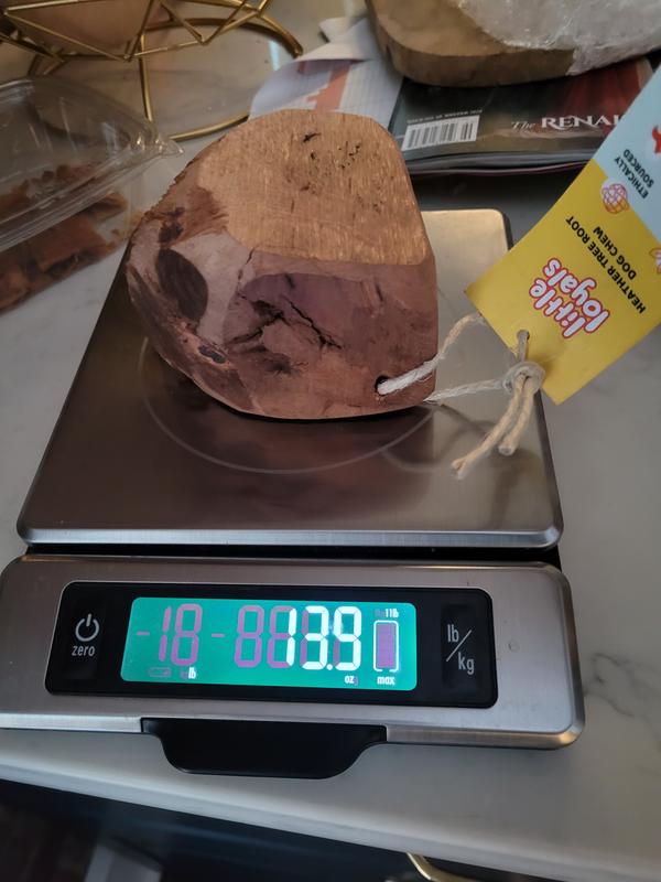 Size "small," meant to weigh 5.6-10.3 oz - re-weighed while lifting tag, still solidly in the medium range