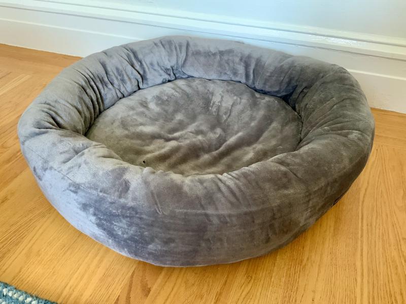 Discontinued HUGO & HUDSON Donut Dog Bed, Grey, 80cm