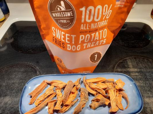 WHOLESOME PRIDE PET TREATS Sweet Potato Fries All Natural Single