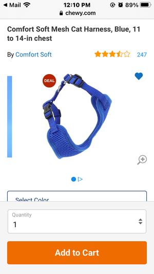 Cat harness outlet chewy