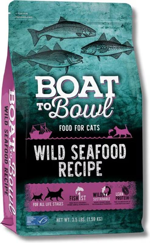 Out of Stock - BOAT TO BOWL PET FOOD Wild Seafood Recipe Dry Cat
