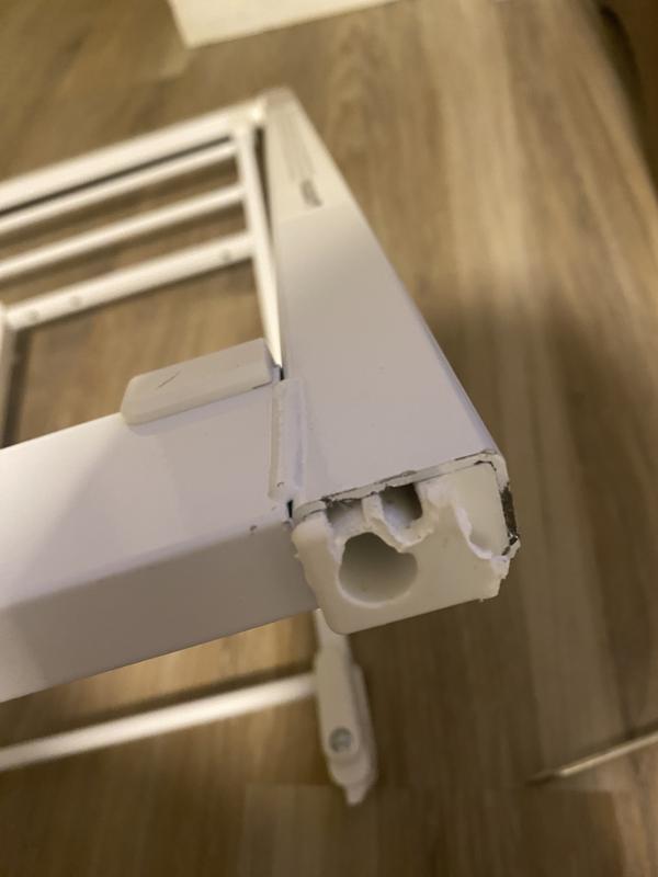 Could not get the bottom peg to slide out even with a screwdriver (as it says in the instructions).