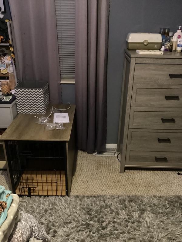 Darker than other furniture