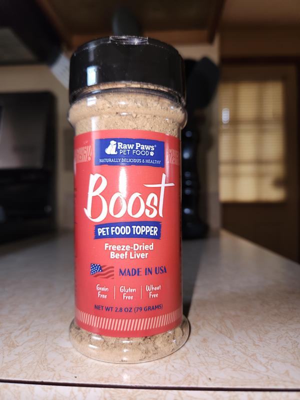 Boost pet food topper