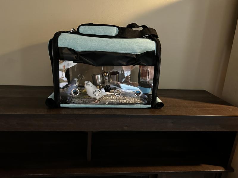 Fits 2 parakeets nicely