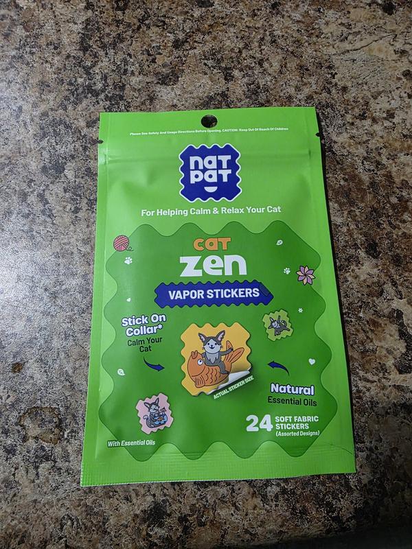 NATPAT Cat Zen Vapor Stickers Gentle Calming Support for Cats, 24 ...
