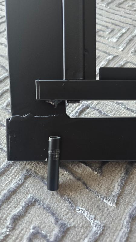 Hinge for the door snapped off during shipping.
