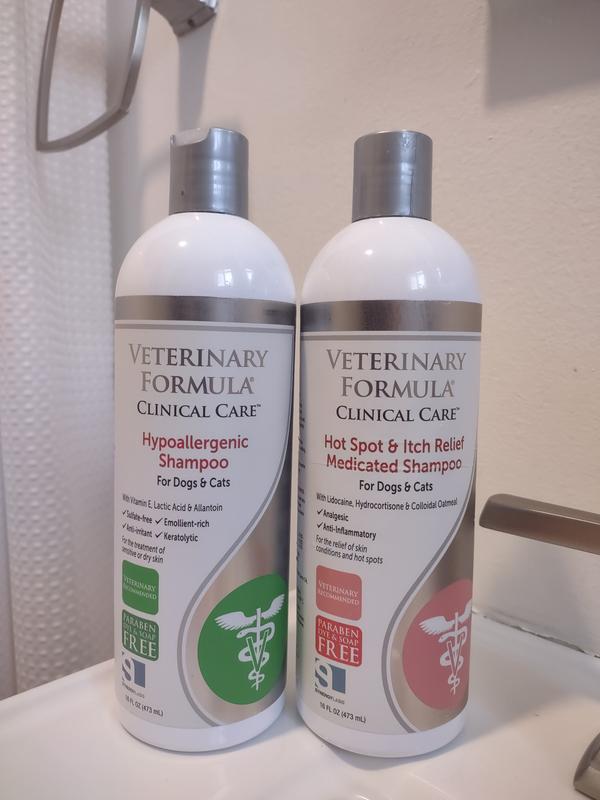 Veterinary formula clinical outlet care hypoallergenic shampoo