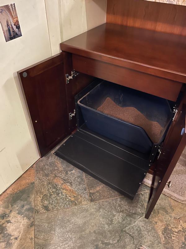 FRISCO High Sided Cat Litter Box, Extra Large, Navy, 24in