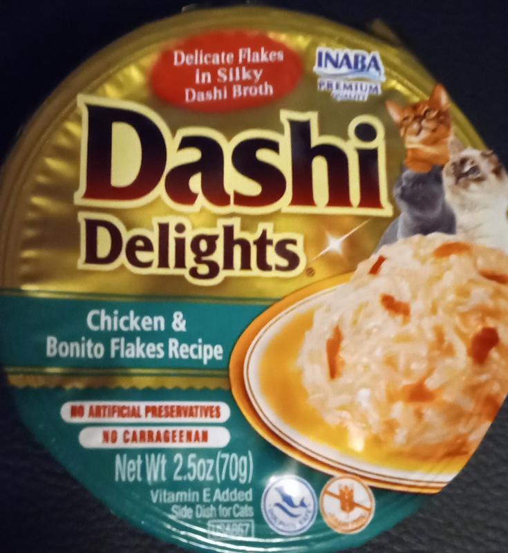 INABA Dashi Delights Chicken & Bonito Flakes Flavored Bits in Broth Cat