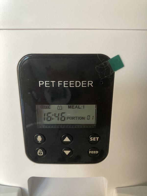 The control panel is easy to set up