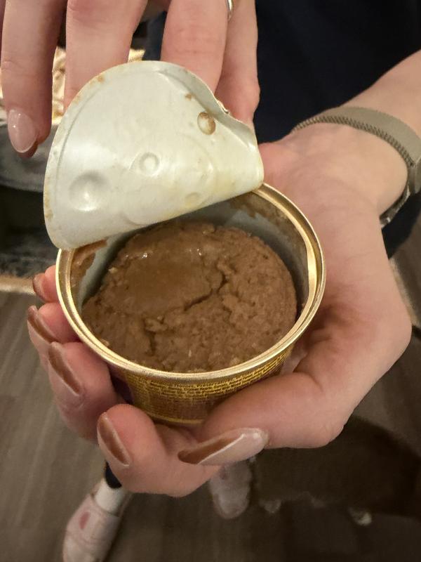 Shrinkflation. The amount of food doesn’t fill the can. There’s a 2 inch space