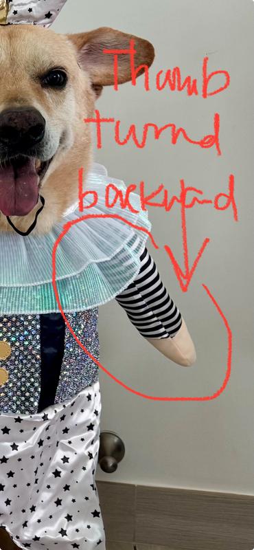 Swing backward when wearing