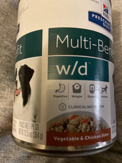 Prescription diet outlet wd dog food