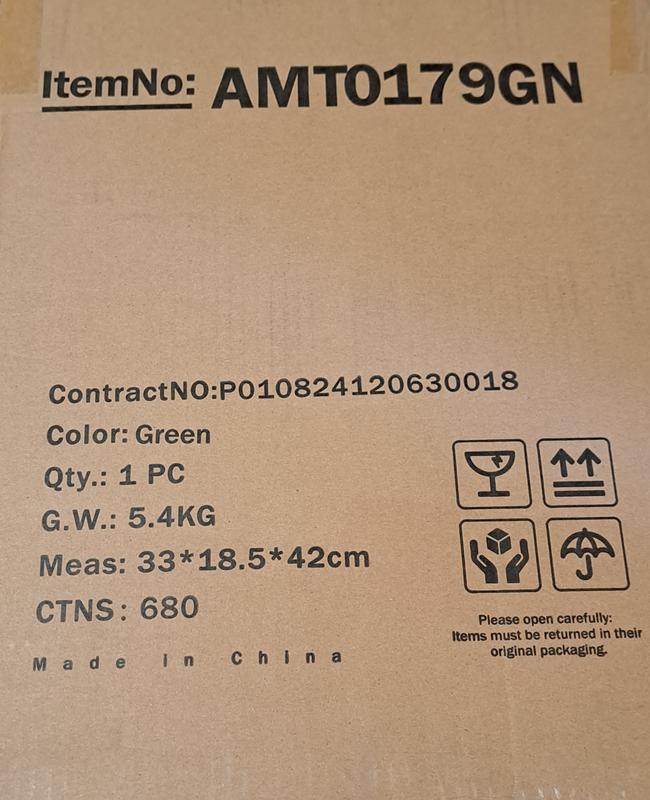 Wrong size and color