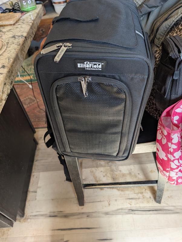 Convenient pouch and animal access doors.