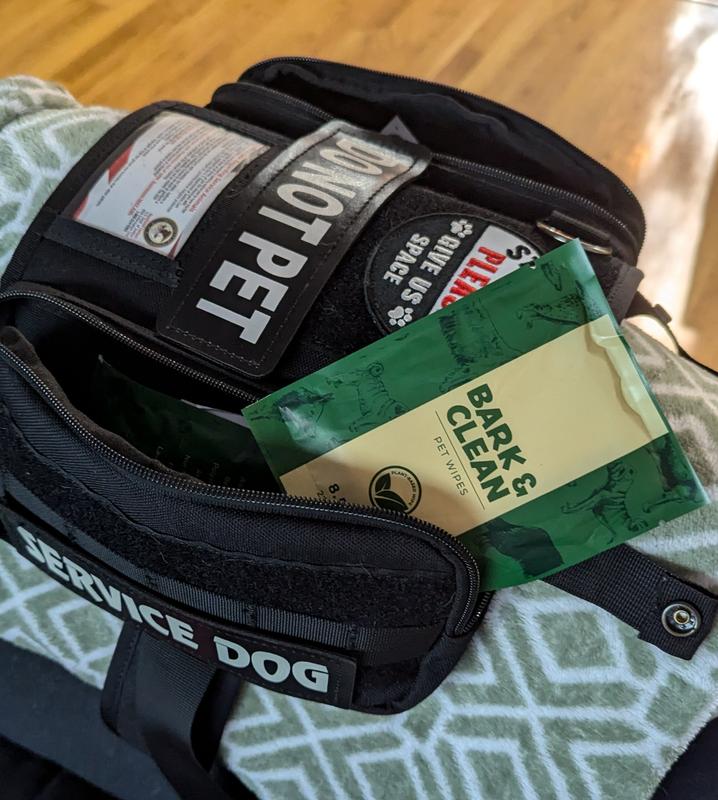 Wipes fit in harness bag