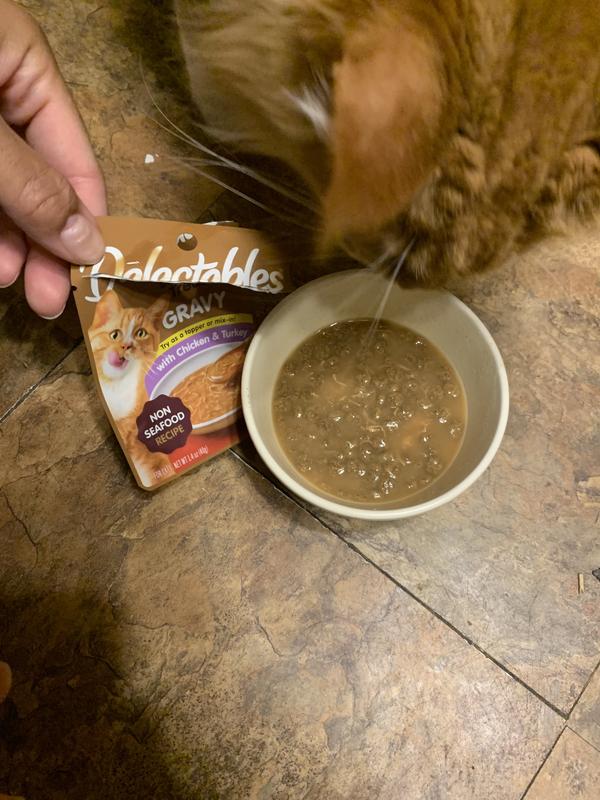 HARTZ Delectables Gravy Variety Pack Lickable Cat Treats, 1.4oz tubes