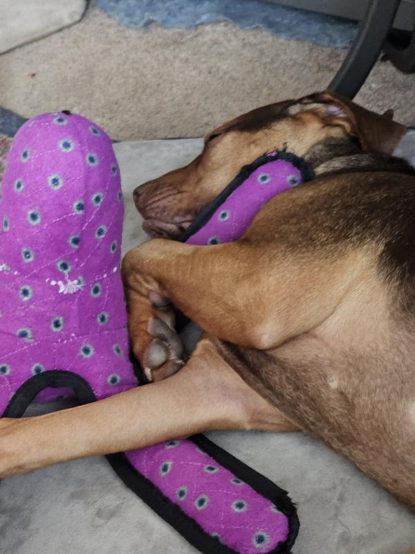 White stuffing starting to come out at the seams