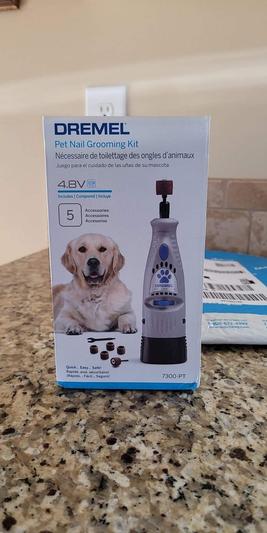 OVATAVO Dog Nail Trimmer Tools for Dremel - Paws Grooming & Smoothing for Medium Large Dogs - 1/8 Dog Nail Grinder Attachment (2XL)