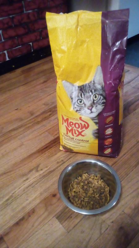 MEOW MIX Hairball Control Dry Cat Food 3.15 lb bag Chewy