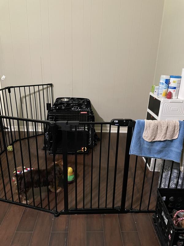 FRISCO Steel 8Panel Configurable Dog Gate and Playpen, 30in, White