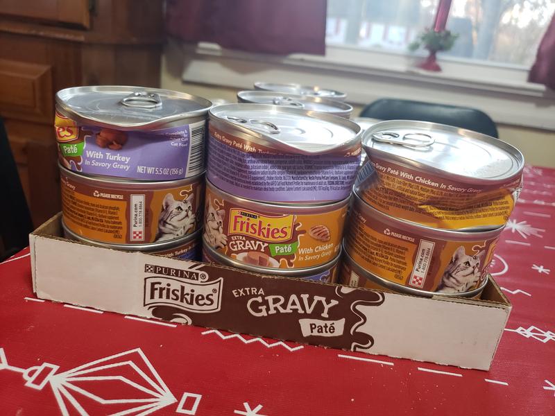 Friskies pate outlet with extra gravy