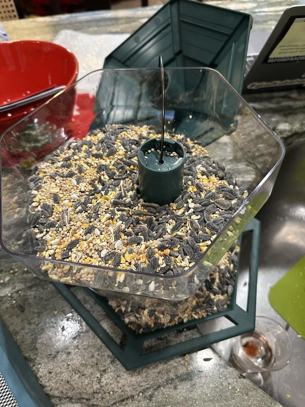 Center green piece shifts if seed poured in